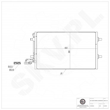 Condenseur de Climatisation Pour Volvo C30 C70 II S40 V50 31292022 31356000