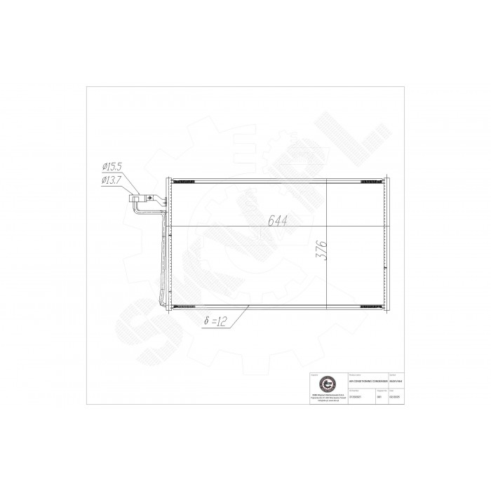 Condenseur de Climatisation Pour Volvo C30 C70 II S40 V50 3129021 31292021