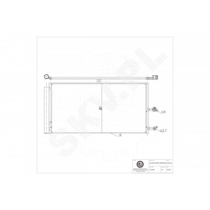 Condenseur de Climatisation Pour Volvo XC90 II 31338308 31439826 31686413