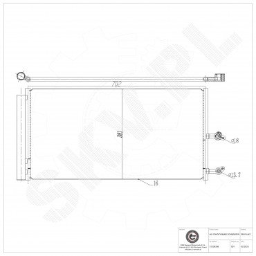 Condenseur de Climatisation Pour Volvo XC90 II 31338308 31439826 31686413