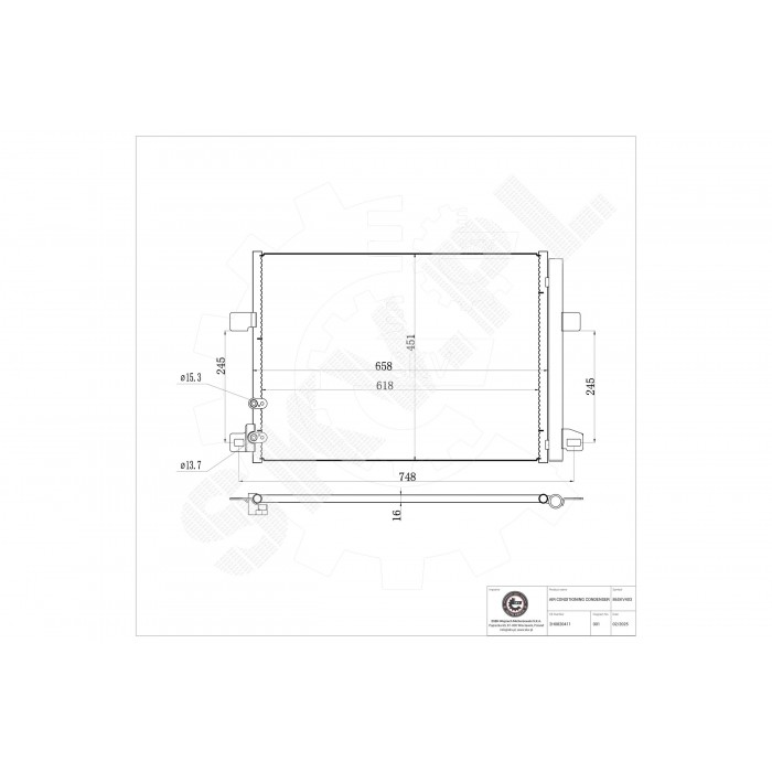 Condenseur de Climatisation Pour VW Amarok 2H0820411 2H0820411A 2H0820411B