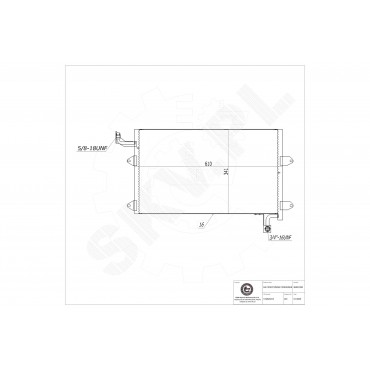 Condenseur de Climatisation Pour VW Golf III Vento 1H0820413 1H1820413