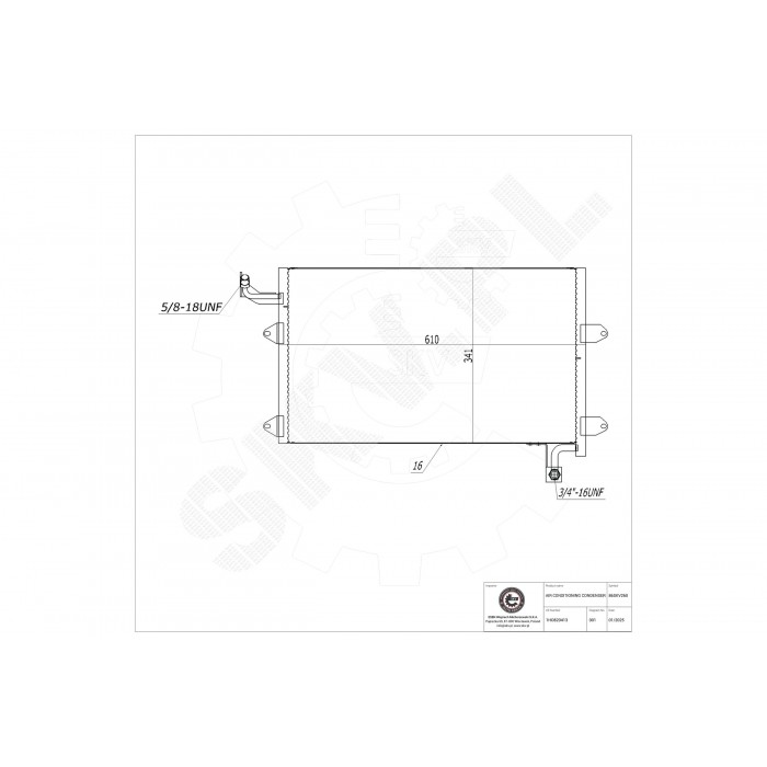 Condenseur de Climatisation Pour VW Golf III Vento 1H0820413 1H1820413