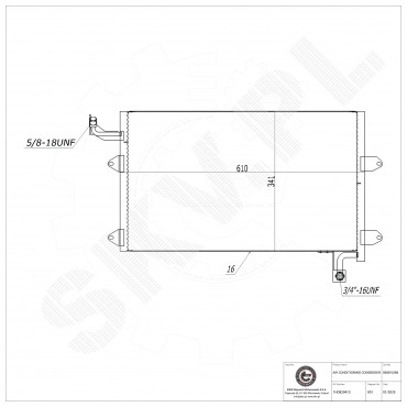 Condenseur de Climatisation Pour VW Golf III Vento 1H0820413 1H1820413