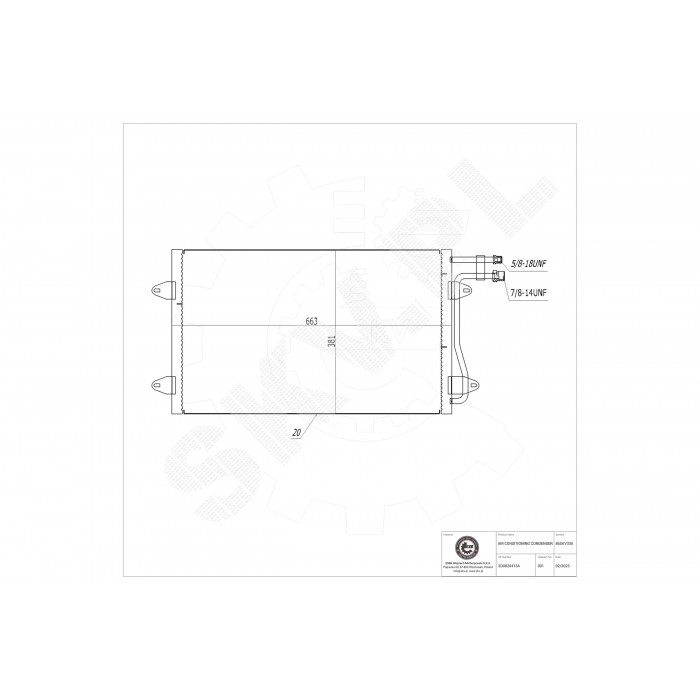 Condenseur de Climatisation Pour VW LT 28-35 28-46 2D0820413A 2D0820413B