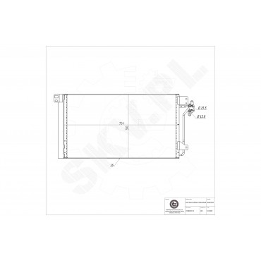 Condenseur de Climatisation Pour VW Multivan V Transporter 7H0820411B 7H0820411E