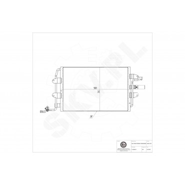 Condenseur de Climatisation Pour VW New Beetle 1C0820411 1C0820413 1C0820413A