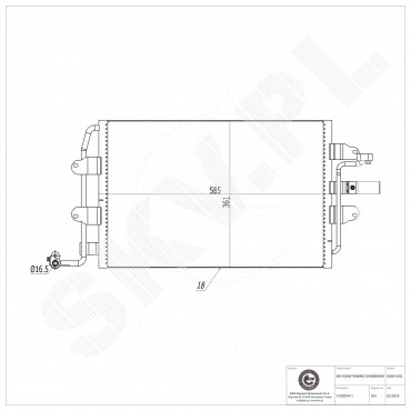 Condenseur de Climatisation Pour VW New Beetle 1C0820411 1C0820413 1C0820413A