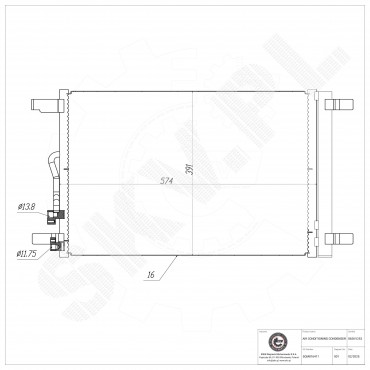Condenseur de Climatisation Pour VW Tiguan 5QM816411 5QM816411A 5QM816411B