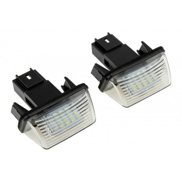 2 Lampe Feu de Plaque LED Pour Peugeot 206 207 306 307 406 407 Citroën Xsara