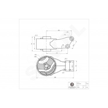 Support Moteur Arrière Pour Opel Cadillac Chevrolet Saab 0684619 13228303