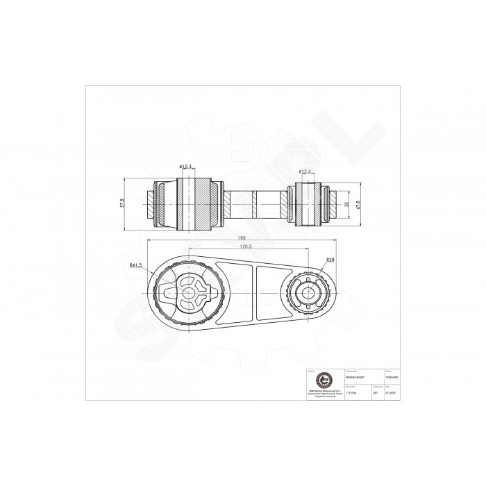 Support Moteur Arrière Pour Ford Mondeo III 1115194 1152886 1232111 1327578
