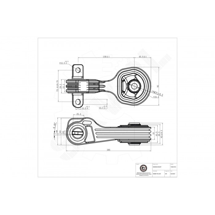 Support Moteur Arrière Pour Honda CR-V IV 50880T0AA81