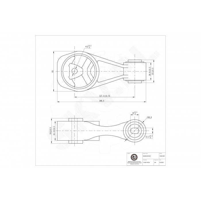 Support Moteur Arrière Droit Pour Nissan Bluebird Juke Pulsar 113501KC0A