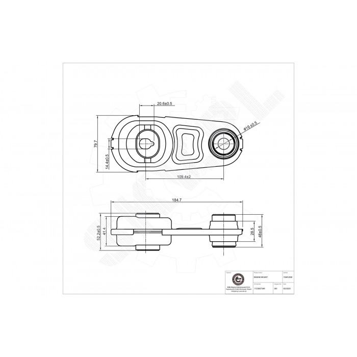 Support Moteur Arrière Pour Nissan Qashqai 112383734R