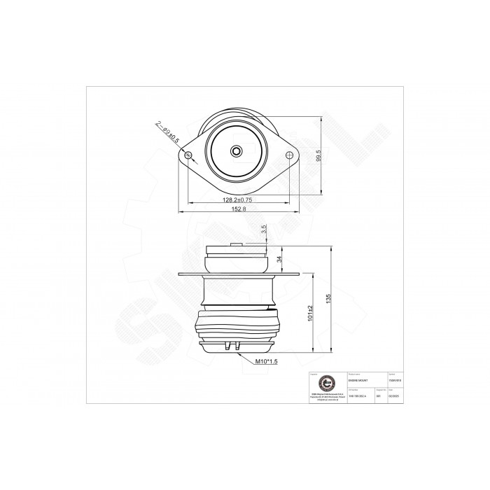 Support Moteur Arrière Droit Pour VW Caddy II Golf III IV Polo Vento Seat