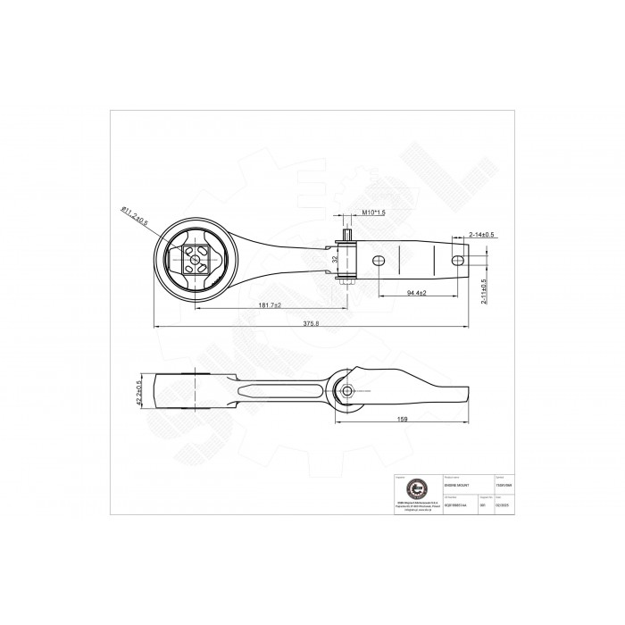 Support Moteur Arrière Pour VW Seat Skoda 6Q0199851AA 6Q0199851AC 6Q0199851AP