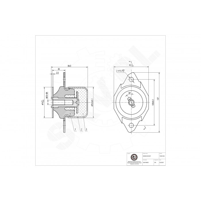 Support Moteur Arrière Gauche Pour VW Caddy II Golf III Passat Vento Seat