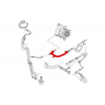 Durite d'Eau de Refroidissement Pour VW Beetle CC EOS Audi Seat Skoda 06J121065F