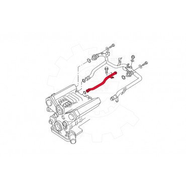 Durite d'Eau de Refroidissement Pour VW Audi A4 A6 Skoda 078121075AB 078121075AF