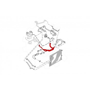 Durite d'Eau de Refroidissement Pour Land Rover Discovery II PFV100120