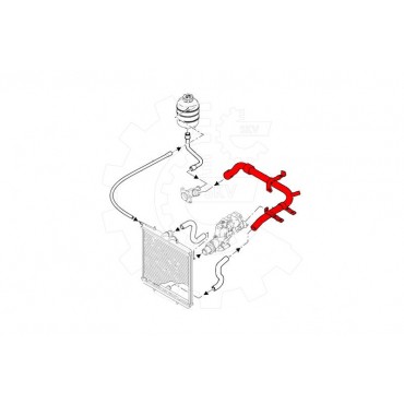 Durite d'Eau de Refroidissement Pour Peugeot 206 307 1323FG 1351CL