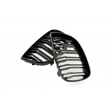 2 Grilles de Radiateur Pour BMW Série 1 E81 E82 E88 51710441920 51710441921