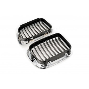 2 Grilles de Radiateur Pour BMW Série 3 E46 51138208490