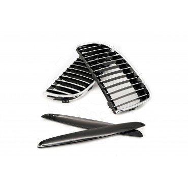 2 Grilles de Radiateur Pour BMW Série 3 E90 E91 51137117241 51137117242
