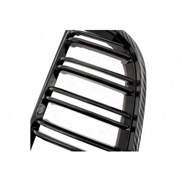 2 Grilles de Radiateur Pour BMW Série 3 E90 E91 51137117241 51137117242