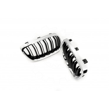 2 Grilles de Radiateur Pour BMW Série 3 E90 E92 E93 51137157275 51137157276