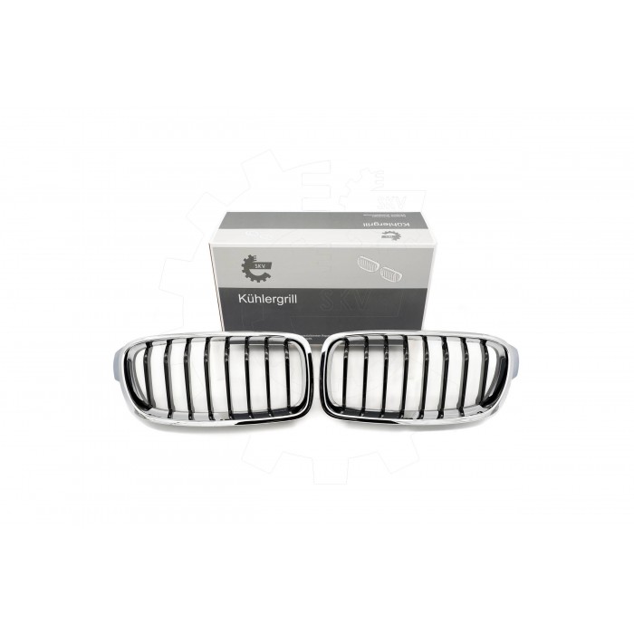 2 Grilles de Radiateur Pour BMW Série 3 F30, F80 F31 51137255411