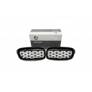 2 Grilles de Radiateur Pour BMW Série 3 F30, F80 F31 51137255411
