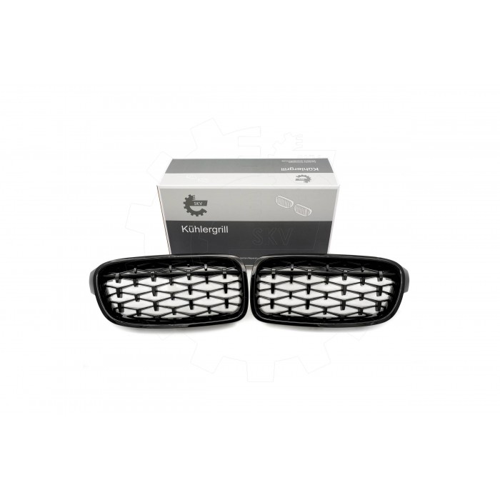 2 Grilles de Radiateur Pour BMW Série 3 F30, F80 F31 51137255411