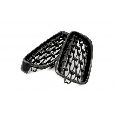2 Grilles de Radiateur Pour BMW Série 3 F30, F80 F31 51137255411