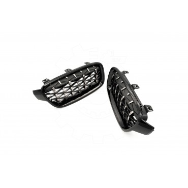 2 Grilles de Radiateur Pour BMW Série 3 F30, F80 F31 51137255411