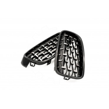 2 Grilles de Radiateur Pour BMW Série 3 F30, F80 F31 51137255411