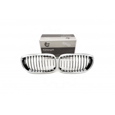 2 Grilles de Radiateur Pour BMW Série 3 E46 51137064317 51138208685