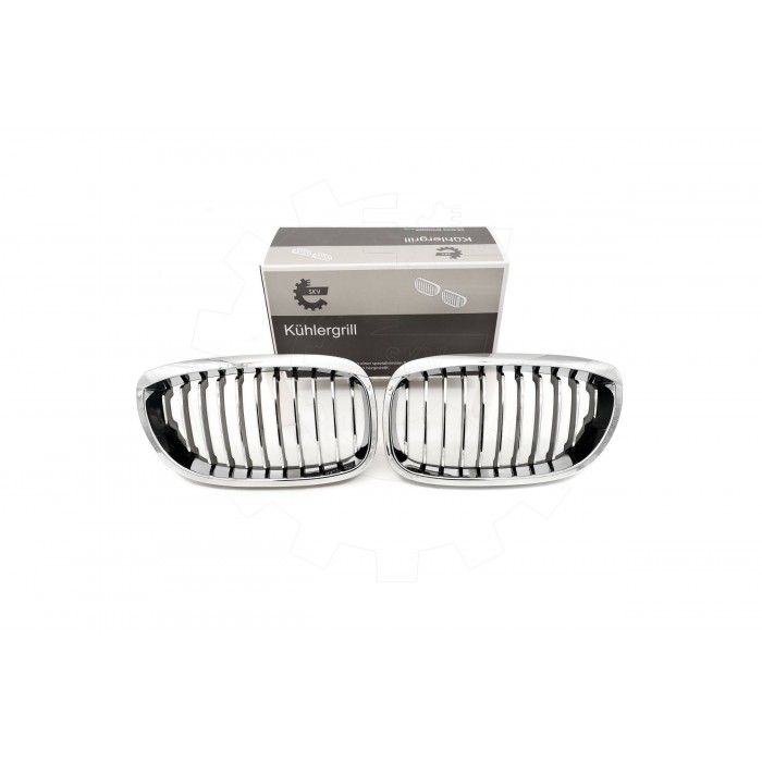 2 Grilles de Radiateur Pour BMW Série 3 E46 51137064317 51138208685