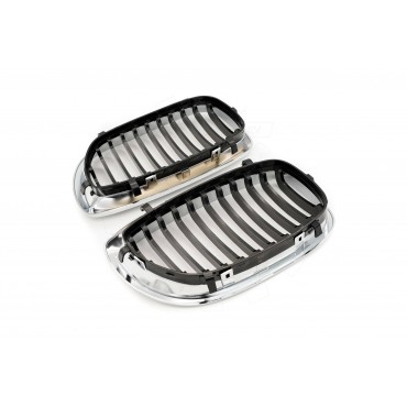2 Grilles de Radiateur Pour BMW Série 3 E46 51137064317 51138208685