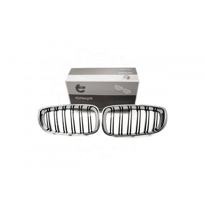 2 Grilles de Radiateur Pour BMW Série 3 F34 51712410146 51712410147