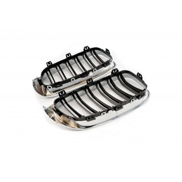 2 Grilles de Radiateur Pour BMW Série 3 F34 51712410146 51712410147