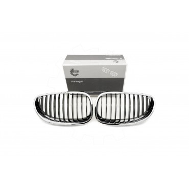 2 Grilles de Radiateur Pour BMW Série 5 E60 E61 51137027061 51137027062