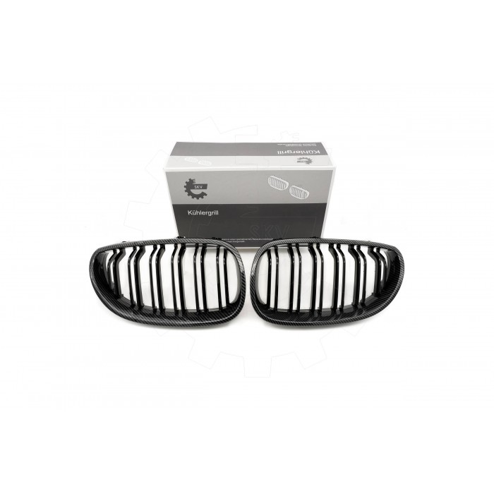 2 Grilles de Radiateur Pour BMW Série 5 E60 E61 51137027061 51137027062