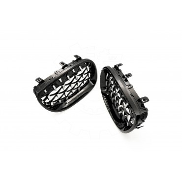 2 Grilles de Radiateur Pour BMW Série 5 E60 E61 51137027061 51137027062