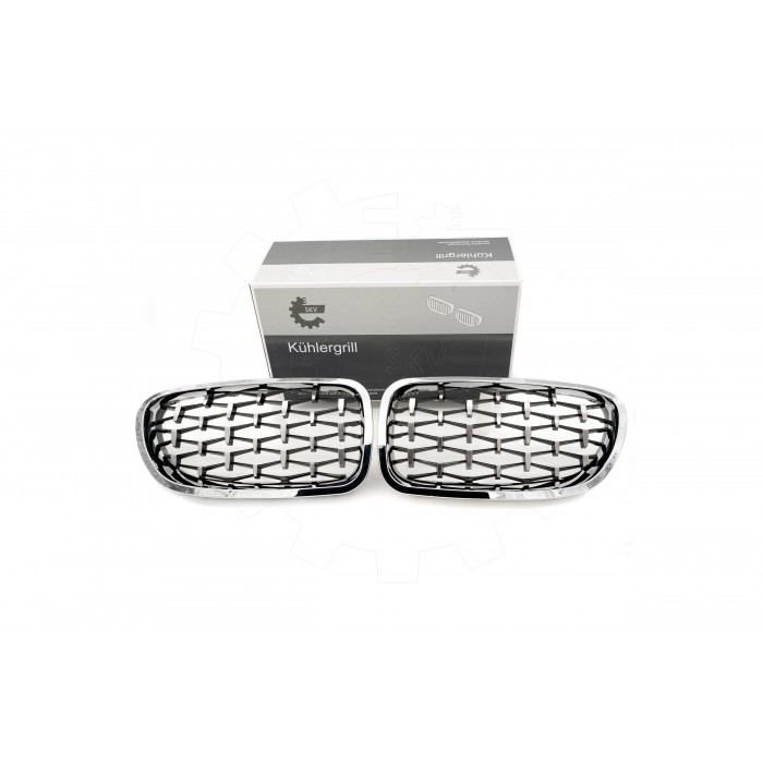 2 Grilles de Radiateur Pour BMW Série 5 F10 F11 51137261356