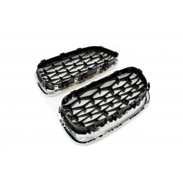 2 Grilles de Radiateur Pour BMW Série 5 F10 F11 51137261356