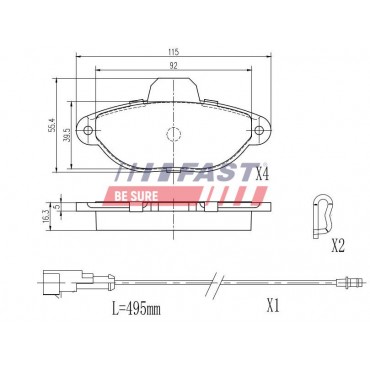 Kit Plaquette de Frein Avant Pour Fiat Cinquecento Panda Punto Seicento/600 Y