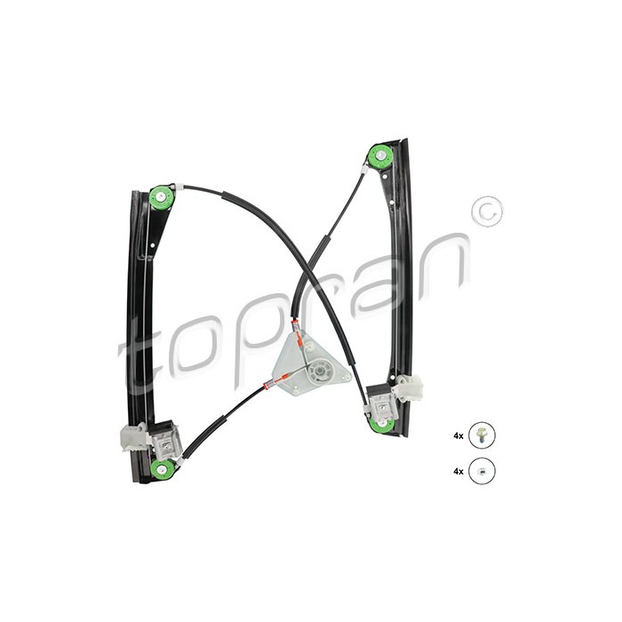 Mécanisme Lève Vitre Avant Gauche Pour VW Polo 6Q4837461A 6Q4837461E