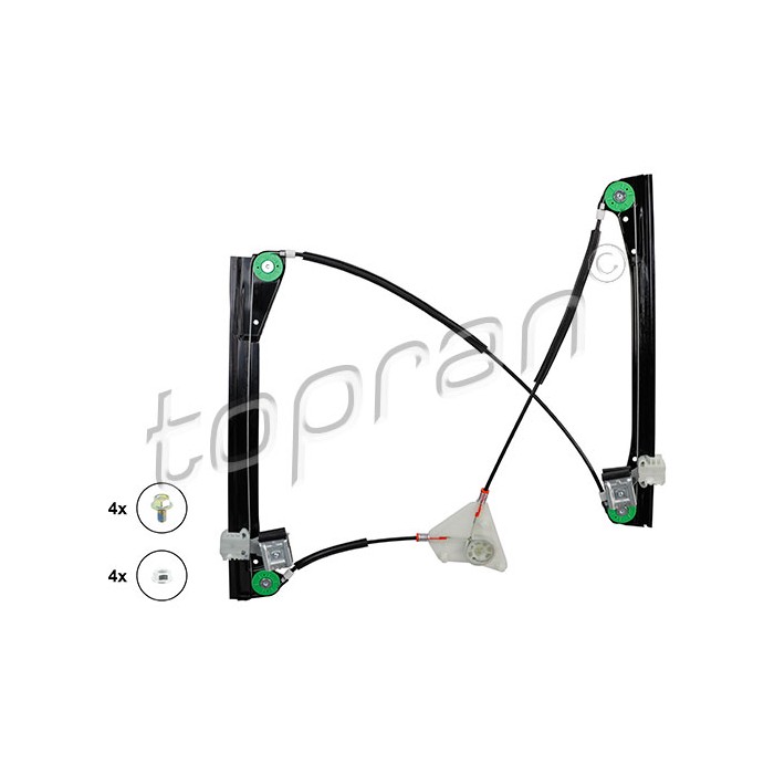 Mécanisme Lève Vitre Avant Gauche Pour VW Polo 6Q3837461A 6Q3837461E
